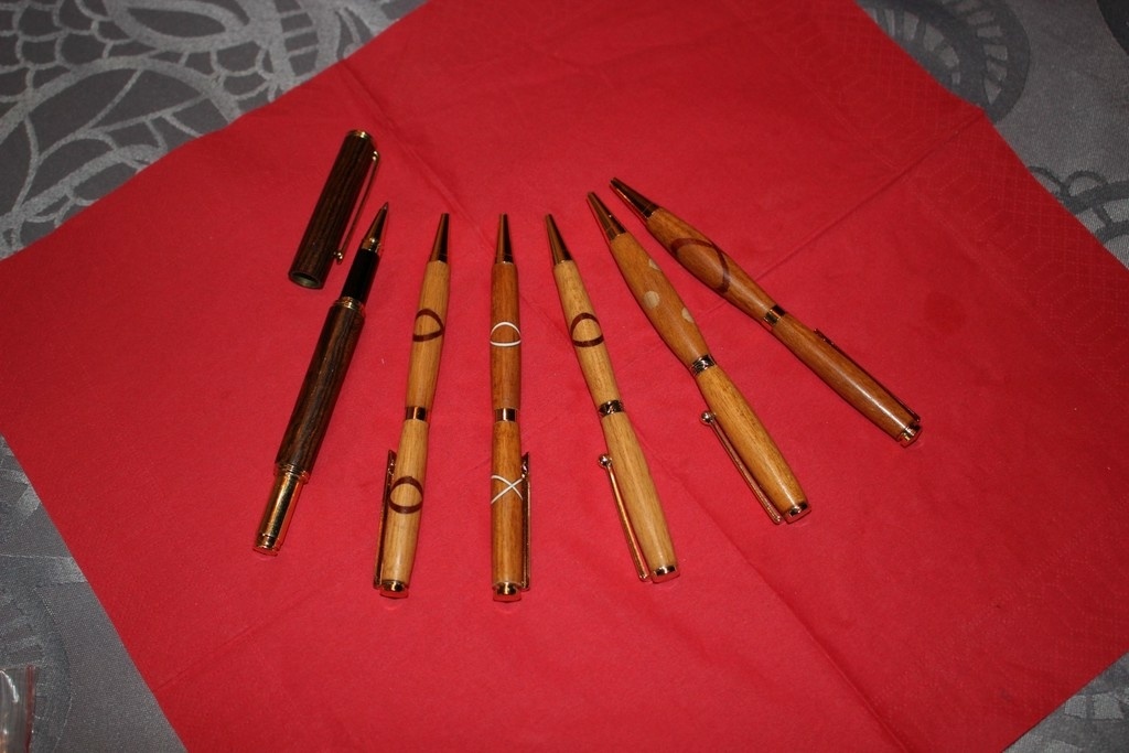 Kit Stylos Tournage Bois Kit 10 Stylos Tournage Bois - Mécanisme Nickel Slimline Artisanat Bois