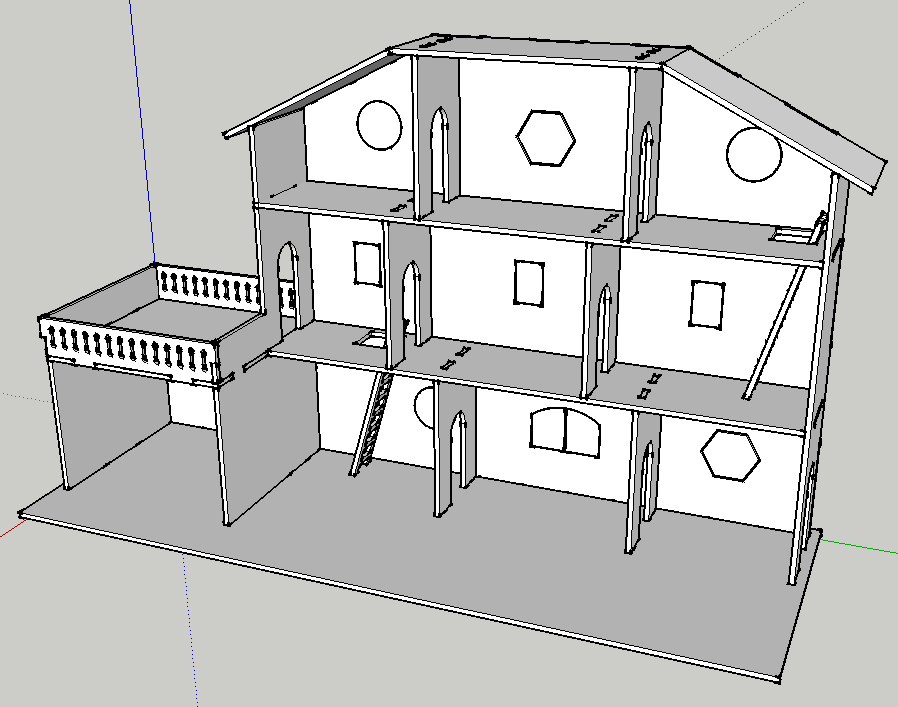 plan maison de poupee en bois