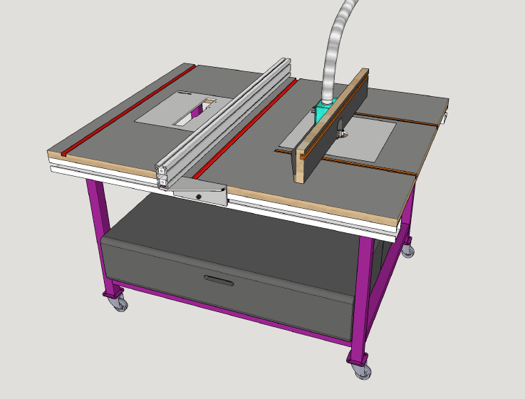 Plan] Support de guidage lame, pour scie sauteuse sous table. par hubert  sur L'Air du Bois