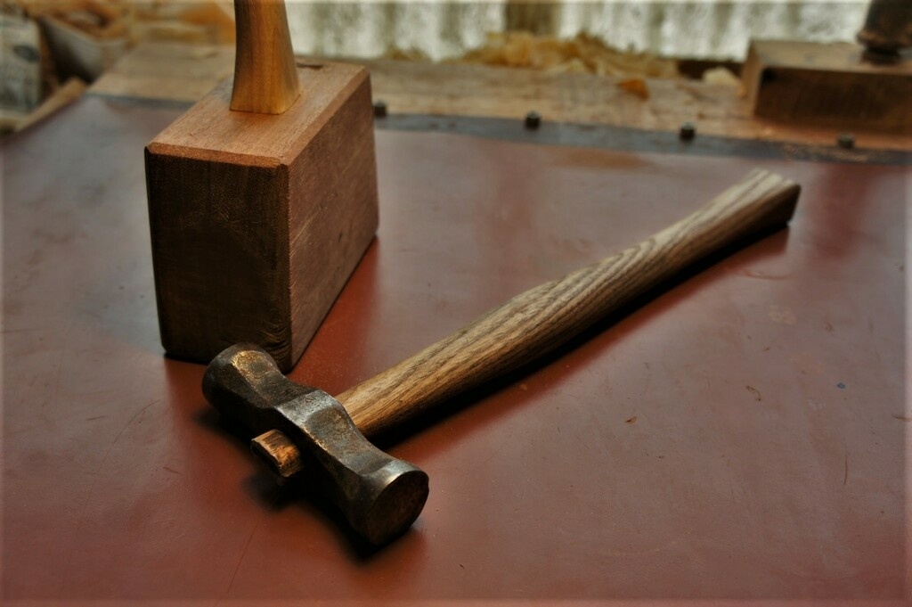 sculpture Jeu de burins à bois antidérapants avec extrémité marteau pour travail du bois 