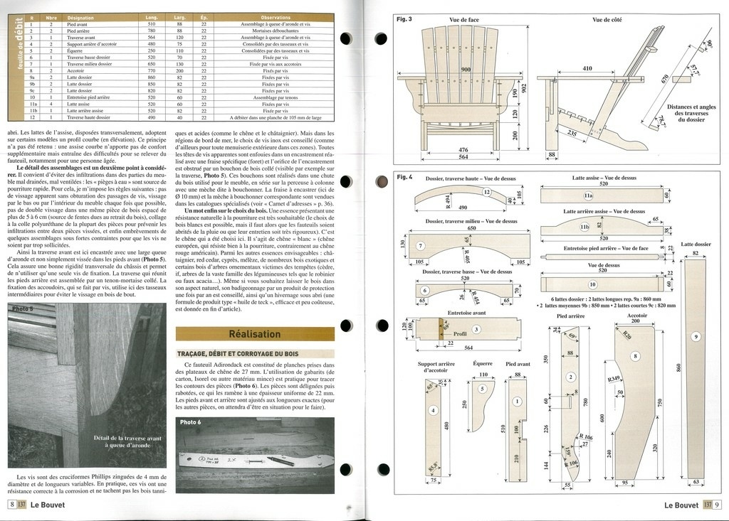 Plan Chaise Adirondack Pdf Gratuit