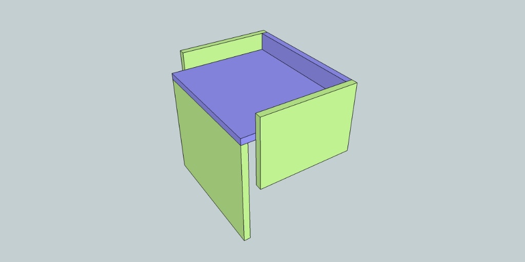 table de chevet pour mezzanine