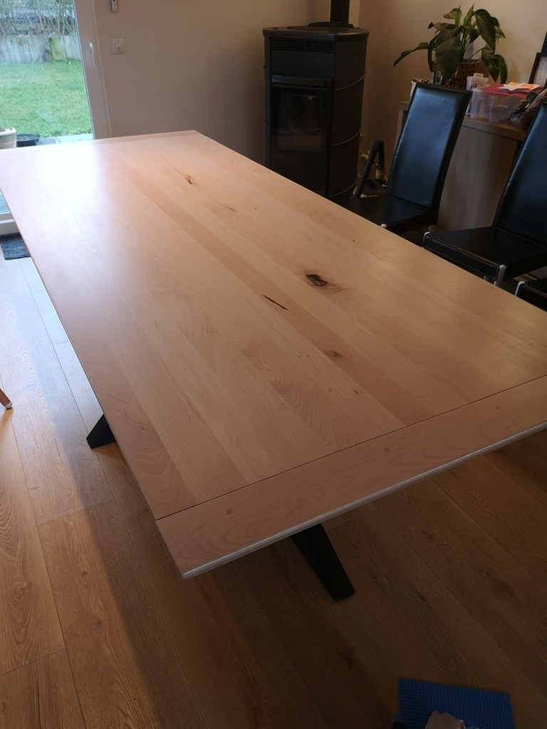 rail passion Reconcile Table Hêtre massif et pied double croix en frêne par momoswood sur L'Air du Bois rail passion Reconcile Table Hêtre massif et pied double croix en frêne par momoswood sur L'Air du Bois