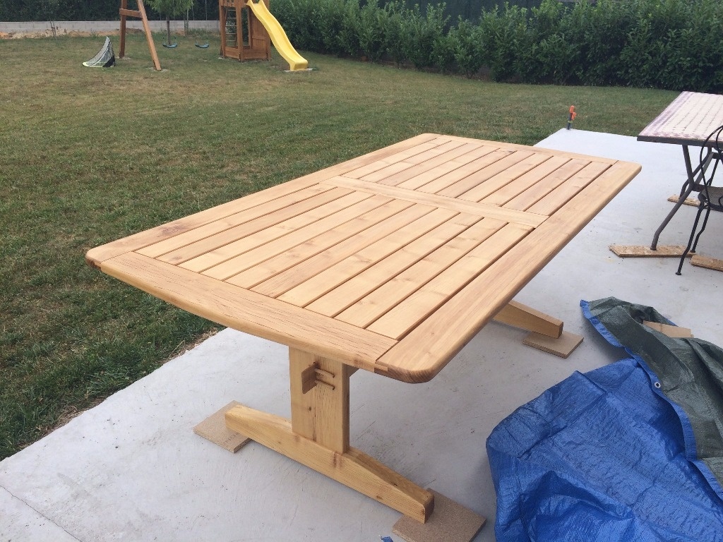 table jardin robinier