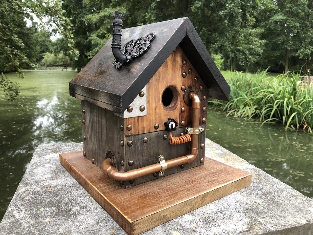 Nichoir à Mésange bleue SteamPunk par TLaw sur L'Air du Bois