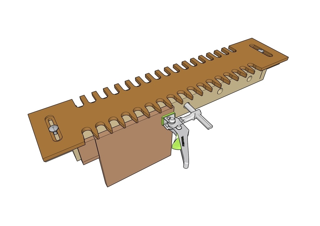 Plan] Gabarit pour peigne à queue d'aronde avec table de calcul des  paramètres par ukinoki sur L'Air du Bois