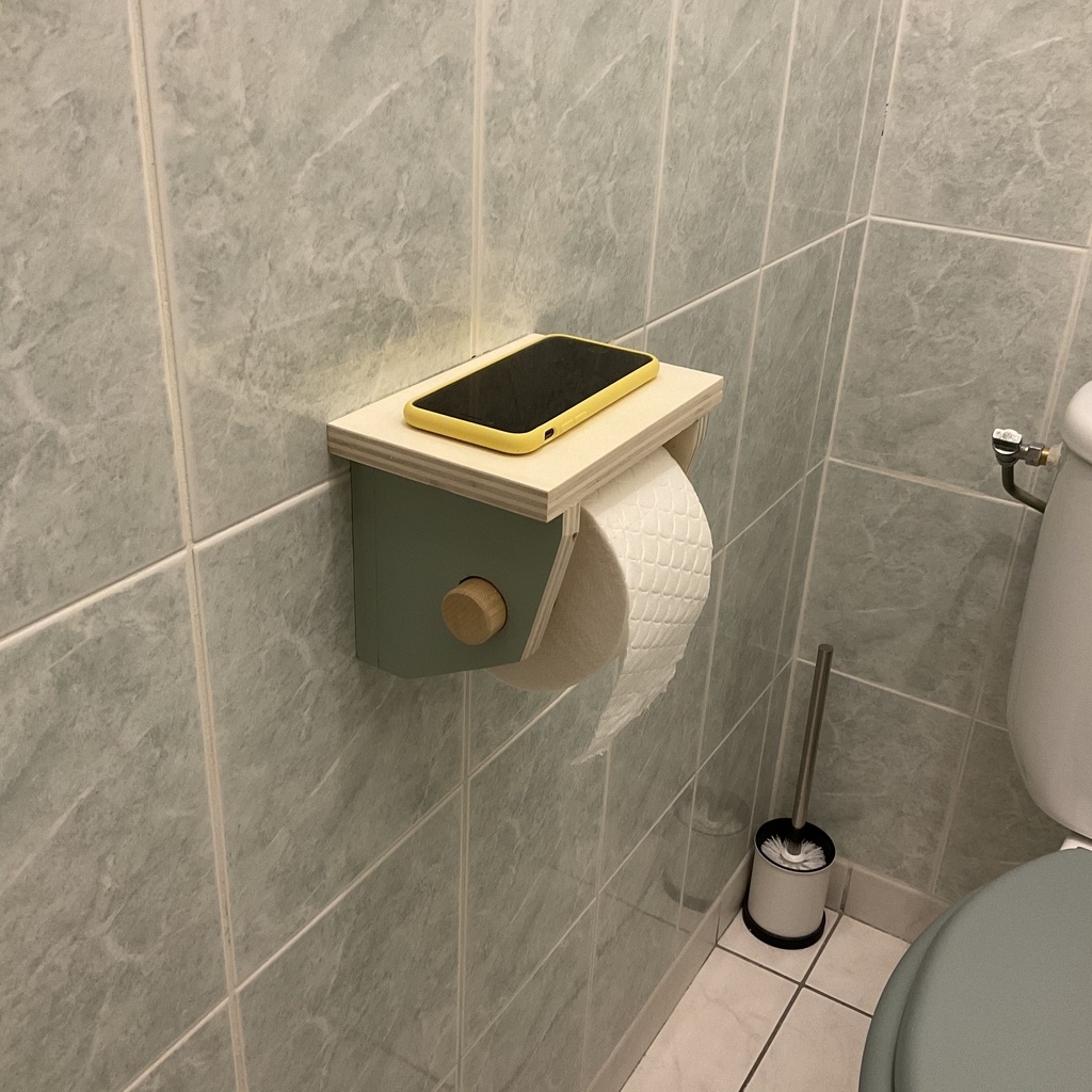 Support d rouleur De Papier Toilette Par Sharptm Sur L Air Du Bois