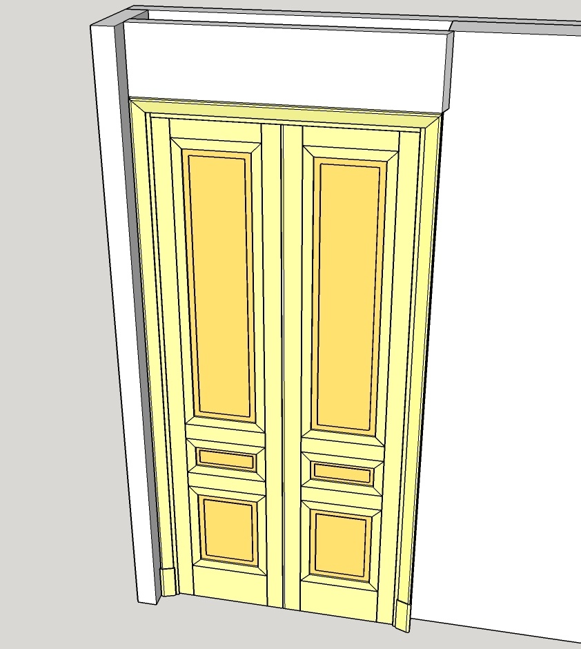 3 portes de placard à persiennes en pin sylvestre par Boris Beaulant sur  L'Air du Bois