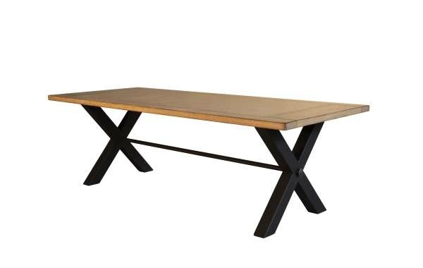 Pied de table avec barre centrale - Pieds de tables métal