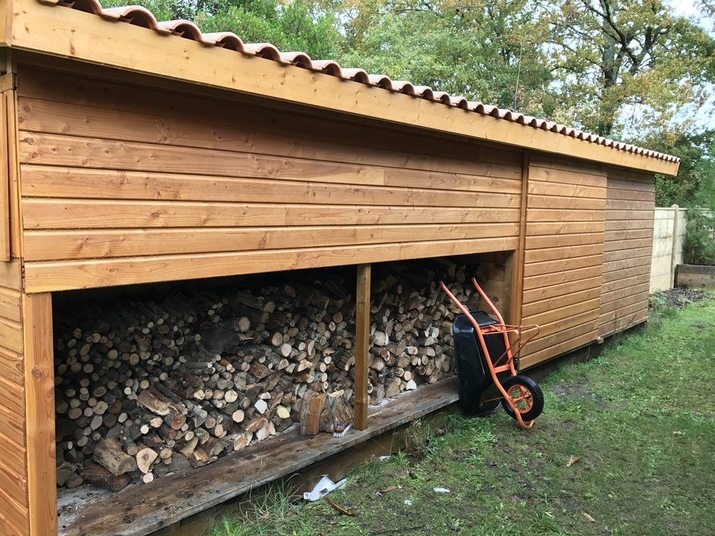 Abri de jardin, petit, petit bûcher, bois, abris de jardin, pour