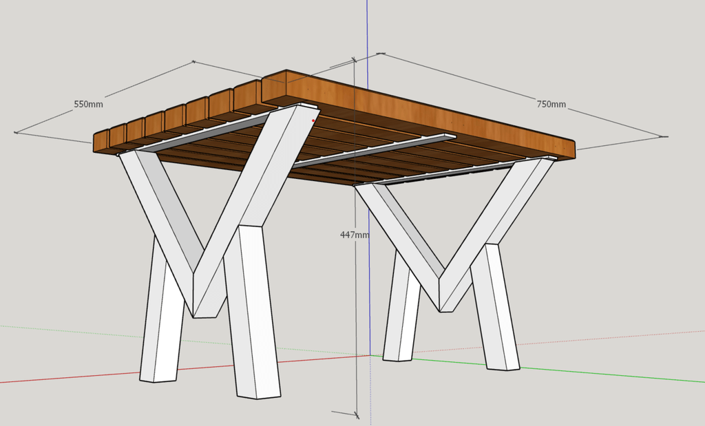 Table de salon de jardin par Gilles43 sur L'Air du Bois