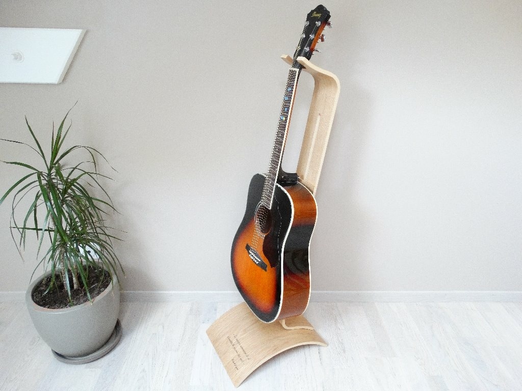 Pupitre À Musique - Support pour Partition Guitare, Bois Nature