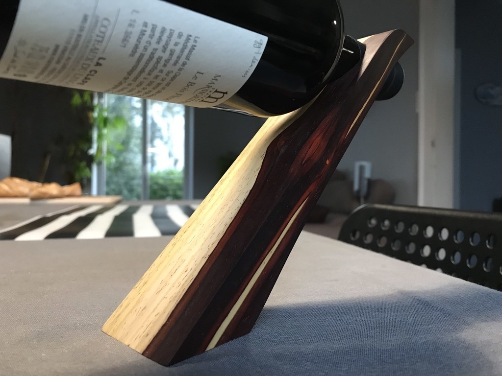 Équilibre bois porte bouteille vin-sculpté animaux huile d'olive présentoir cadeau
