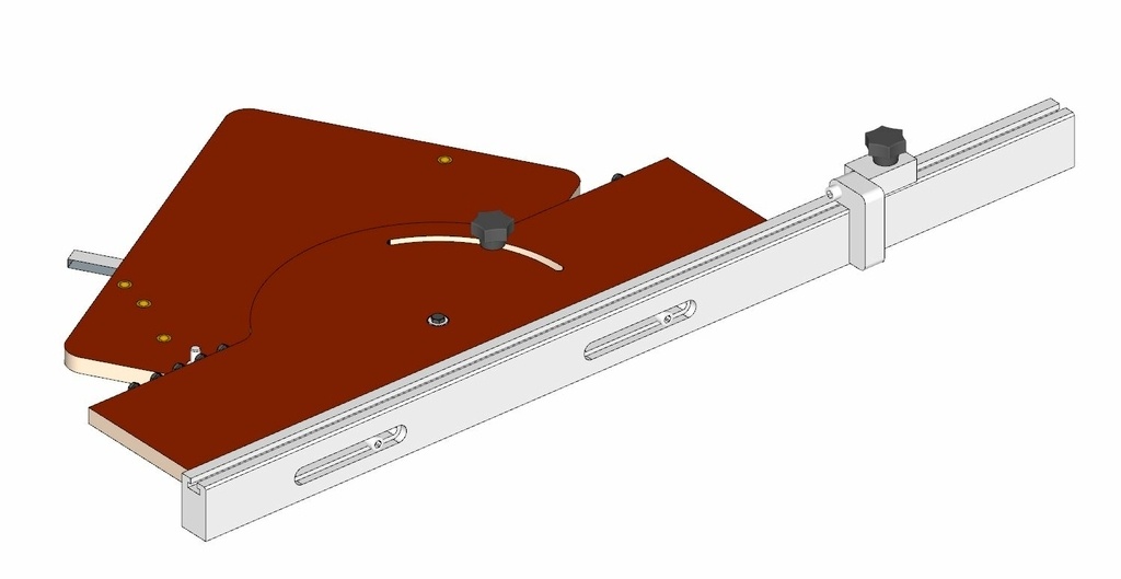 LOVIVER Rapporteur d'Angle Menuisier, Scie Circulaire de Table 180 Degrés  Règle d'Angle de Style T, Jauge à Onglet pour Scie de Table Bois Bricolage