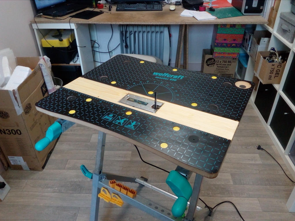 Plan] Support de guidage lame, pour scie sauteuse sous table. par hubert  sur L'Air du Bois