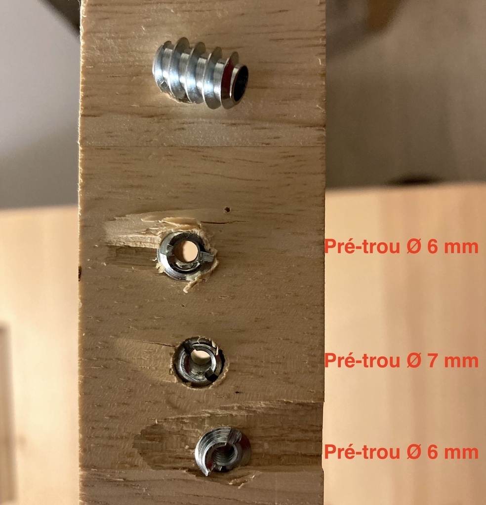 Question] Ecrou à visser et éclatement du bois par CyrilCM sur L'Air du Bois