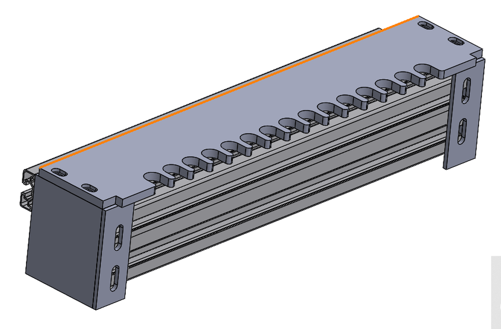 Gabarit à queues daronde (largeur de travail max. 380mm, 2 serre-joints  rapides, compatible avec les