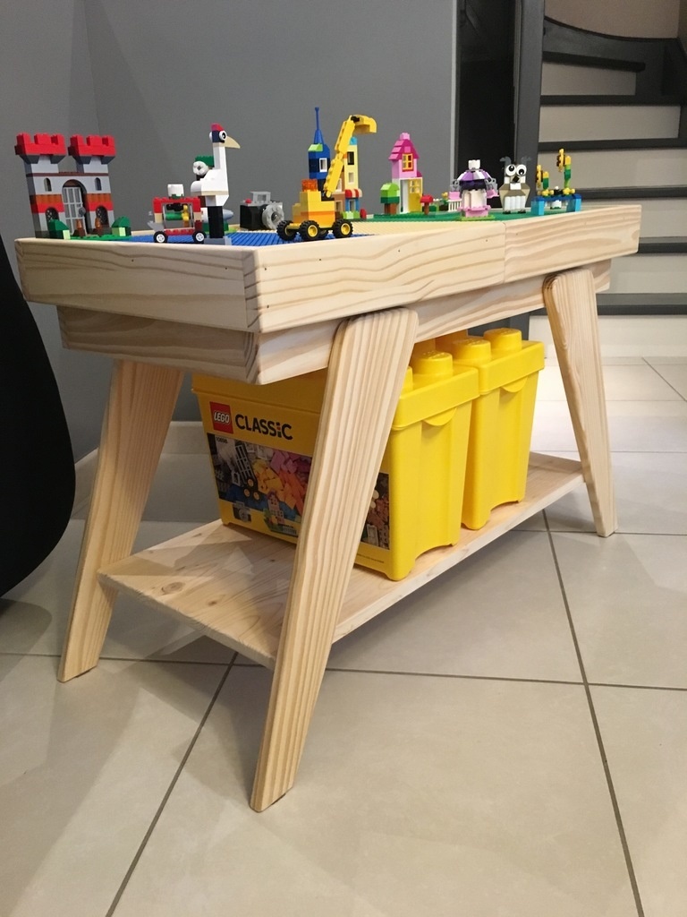 Table de jeu LEGO avec un tiroir de rangement