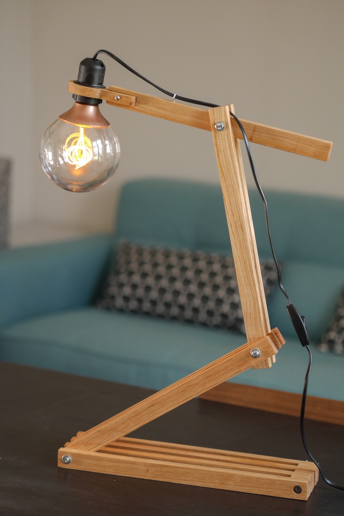 Lampe architecte par Got sur L'Air du Bois