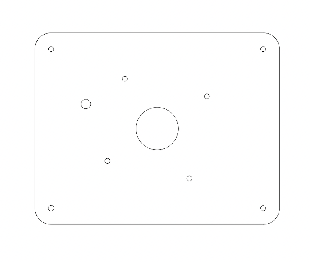 Plan] DXF Plaque défonceuse sous table TRA001 par Olivier Vosges