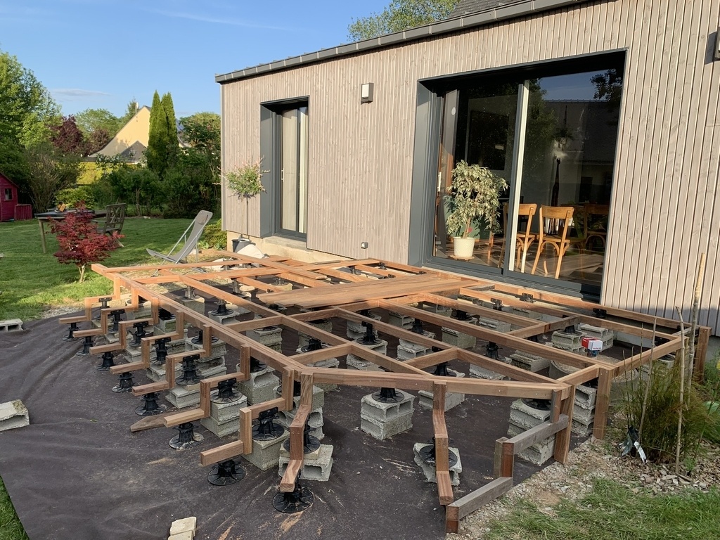 Terrasse Bois Sur Plots Cumaru Par Mika l LE BERRE Sur L Air Du Bois