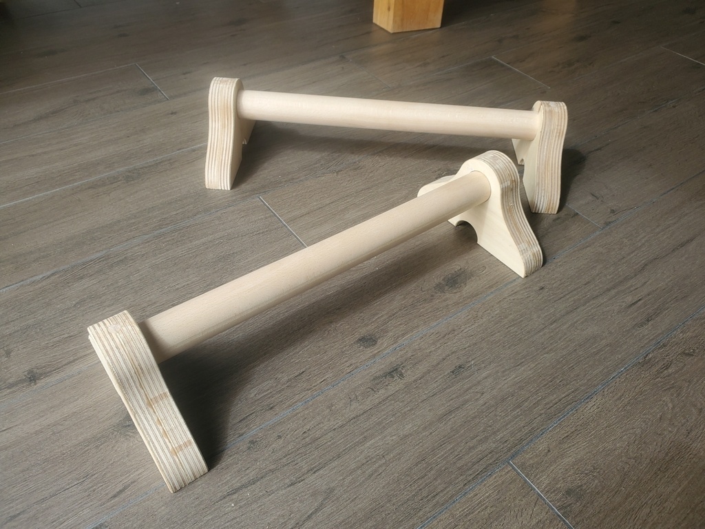 Parallettes En Bois Pour Pompes Et Callisthénie - Barres Antidérapantes, Musculation Maison