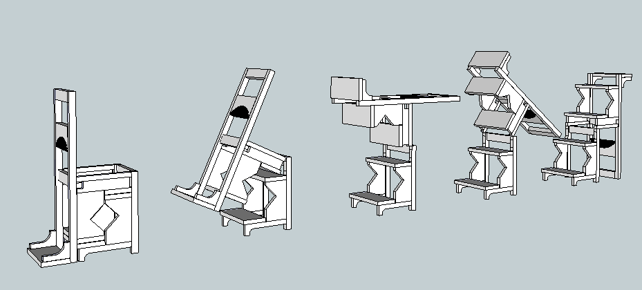 Chaise escabeau par timng8 sur L'Air du Bois