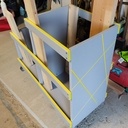 Petit chariot à chutes stylé