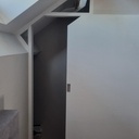 Porte coulissante avec coulisse invisible !