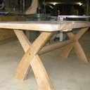 Table en chène cérusé