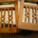 Une série de 8 chaises......en merisier