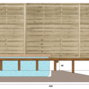 Terrasse pour SPA gonflable, avec couvercle motorisé.