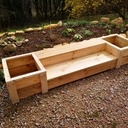 Escalier ou bancs extérieurs pour jardinières