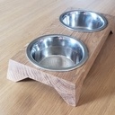 Support à gamelles pour chat