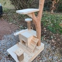 Arbre a chat original en bois