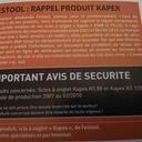 Festool rappel produit Kapex