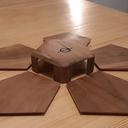 Sous-verres pentagonaux