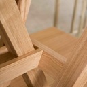 Table de salle à manger en châtaignier