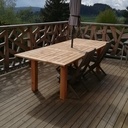 Table extérieure cèdre