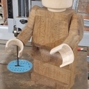 Un légo tout en bois à l'échelle 78:10