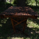 Tables d'extérieur en douglas flammé