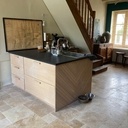 Cuisine originale en cannage et placage