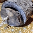 Préparation des cadeaux de Noël, une bûche tiroir.