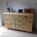 Buffet avec litière intégrée