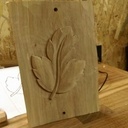 Sculpture d'une feuille Stylisé