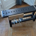 Petit établi d'appartement² en chêne ébonisé