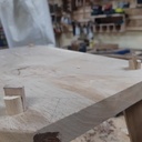 Tabouret / marche pied sans colle, ni clou ni vis ;-)