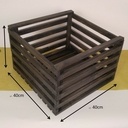 Bac à linge sur roulettes