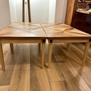 Fabrication de 4 petites tables à partir de carrés de parquet