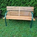 Banc de jardin , lattes en chêne